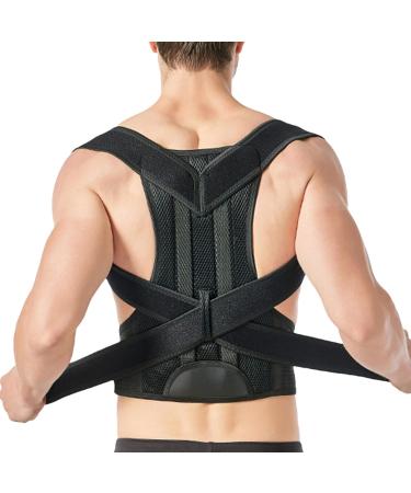 Shoulder Posture Corrector Adjustable Upper Back Support Belt Shoulder Brace | Back Support Straightener Posture Support Brace Breathable Training Belts for Wom 2xl