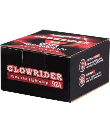 Rollerex 2-Pack Glowrider 92A LED Light Up Wheels - Glow in The Dark - UV Purple 80mm - Buy Online on GoSupps.com
