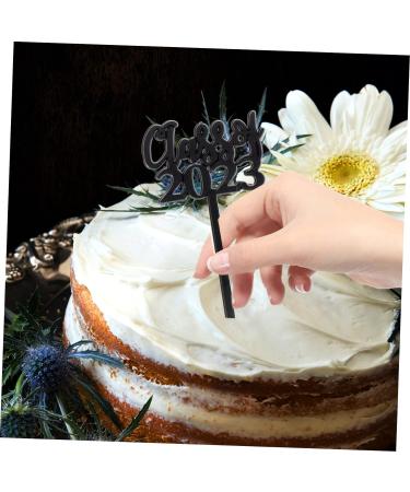 INOOMP 30pcs 2023 Graduation Cake Insert Nutcracker Cupcake Toppers Cupcake Picks Graduation Cupcake Toppers 2023 Graduation Cap Decorations Diploma Cake Toothpick Edible Plastic Food Black 7.6X4CM - Buy Online on GoSupps.com