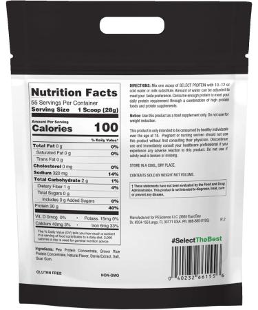 PEScience Select Vegan Vanilla Plant Based Protein Powder - 55 Servings - Buy Online on GoSupps.com
