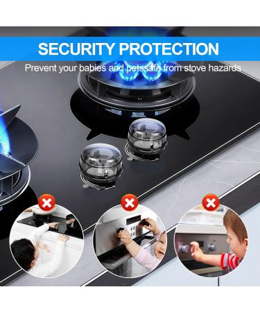 Child Safety Stove Button Locks - 6 Pieces Childproof Rotary Protection for Ovens & Stoves - Buy Online on GoSupps.com