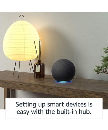 Echo 4th Gen International Version | Premium Sound, Smart Home Hub & Alexa | Charcoal - Buy Online on GoSupps.com