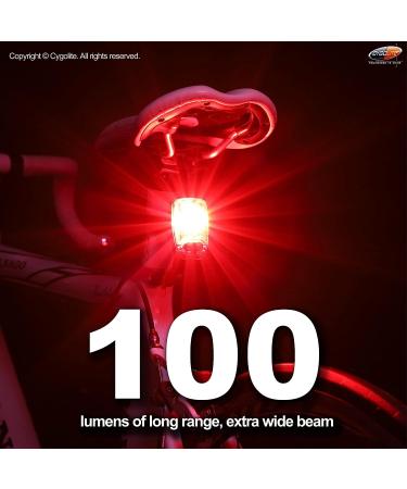 CYGOLITE Hotshot 100 Lumen Bike Tail Light - 6 Night & Day Modes, USB Rechargeable - Buy Online on GoSupps.com