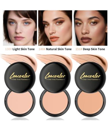 Qilnyeh Concealer Water Resistant Covers Freckles Dark Circles and Acne Scars Long Lasting Acne Concealer Flawless Foundation Makeup Dark Skin - Buy Online on GoSupps.com