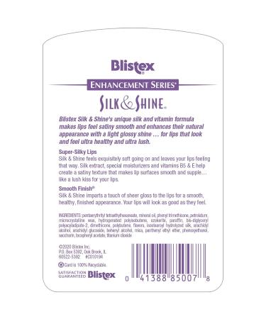Blistex Silk & Shine Lip Moisturizer 0.13 oz - Pack of 4 | Hydrating Lip Balm Set - Buy Online on GoSupps.com