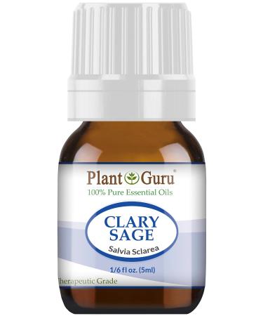 Clary Sage Essential Oil 5 ml 100% Pure Undiluted Therapeutic Grade. Sample Size