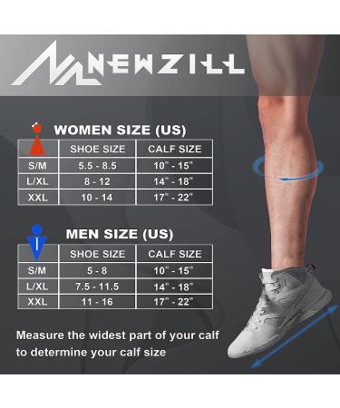 NEWZILL Medical Compression Socks 20-30 mmHg for Women and Men - Large/X-Large Swag Purple - Buy Online on GoSupps.com