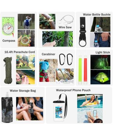 235Pcs Emergency Survival and First Aid Kit with IFAK Molle Bag - Perfect Gear for Camping, Hunting, Hiking, and Disaster Preparedness - Buy Online on GoSupps.com