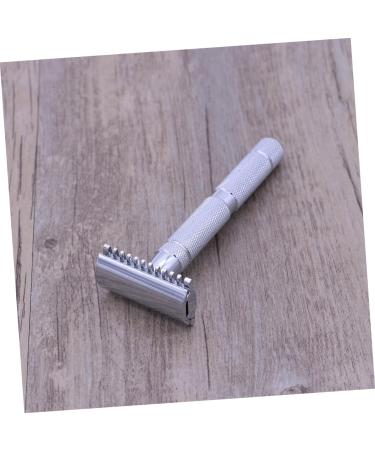 Safe Double-Edge Safety Razor for Men - No Razor Burns Textured Design Solid Wood Handle - Premium Shaving Experience - Buy Online on GoSupps.com