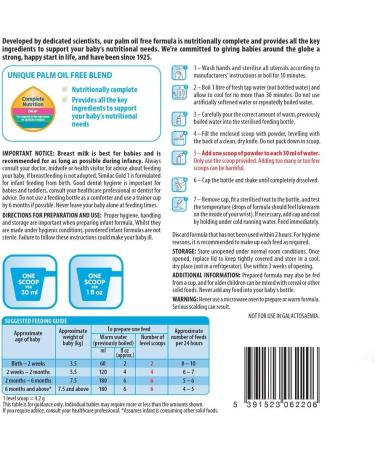 Similac Gold Stage 1 Palm Oil-Free First Infant Milk 900g - Pack of 1 - Buy Online on GoSupps.com