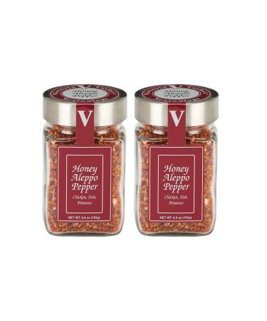 Honey Aleppo Pepper- 6.8 oz. Jar (Pack of 2) -A Sweet and Savory Unique Seasoning Blend with a touch of heat. There is NOTHING like it on the market. 6.8 Ounce (Pack of 2)