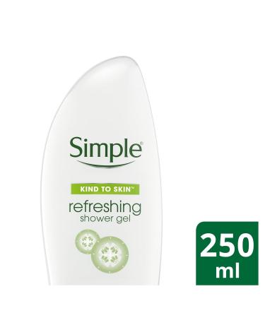 Simple Kind To Skin Refreshing Shower Gel 250ml - Pack of 3 | Gentle Cleansing | Hydrating Formula - Buy Online on GoSupps.com