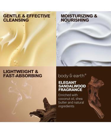 Body & Earth 8PC Sandalwood Bath and Body Gift Set - Perfect Gift Baskets for Men | Self Care Essentials Including Body Lotion Face Wash & More | Ideal Gifts for Husband & Father's Day - Buy Online on GoSupps.com