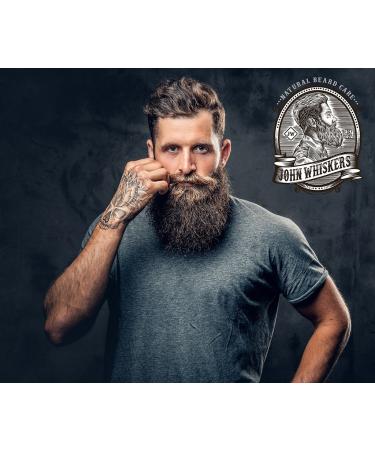 John Whiskers Beard Brush & Comb Set - Premium Beard Care for Men | Pure Boar Bristles Ideal for Beard Oil & Wax - Buy Online on GoSupps.com