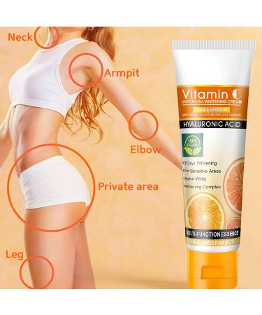 50g Armpit Whitening Cream Moisturizing Melanin Lightening Deodorant Anti Perspirant Underarm Cream Underarm Whitening Cream for Women - Buy Online on GoSupps.com