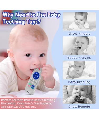 Bite Ring Baby Toys for 0-6 Months | Personalized Silicone Gifts for Girls | Dental Aid & Bath Toys for Newborns & Infants | Gray Remote Control - Buy Online on GoSupps.com