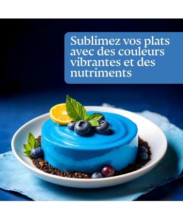 Aligma Organic Blue Spirulina Powder 75 Gram | 100% Natural Phycocyanin for Smoothies Vibrant Blue Food Colouring & Ingredient Rich in Protien | Resealable Package - Buy Online on GoSupps.com