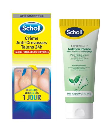 Scholl Cr me Anti-Crevasses & Cr me Pieds (Cr me Crevasse + Cr me Nutrition Intense)