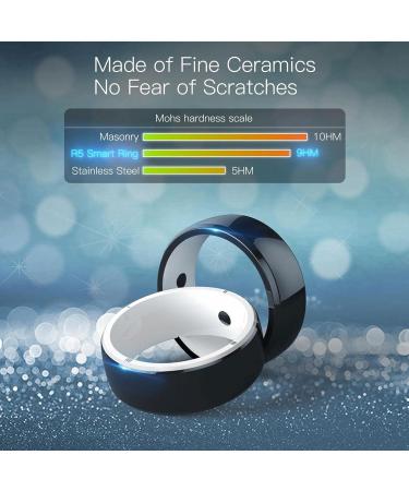 Woys Intelligent Rings for Men | Portable 6 RFID Cards & 2 Health Stones | Stylish Magic Wearable Device for Mobile & Social Sharing - Shop Now! - Buy Online on GoSupps.com