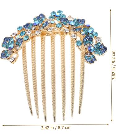Didiseaon headgear Korean version hairpin bride hair comb rhinestone hair comb bridal hair accessories hair side comb decorate rhinestones bride hair accessories the flowers - Buy Online on GoSupps.com