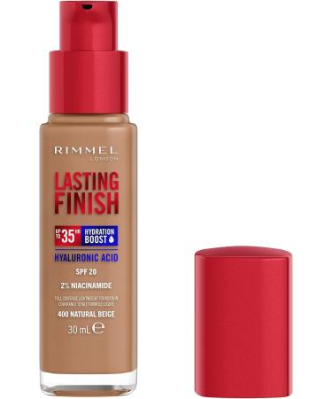 Rimmel Lasting Finish 35HR Foundation in Natural Beige - Long-Lasting Formula - Buy Online on GoSupps.com