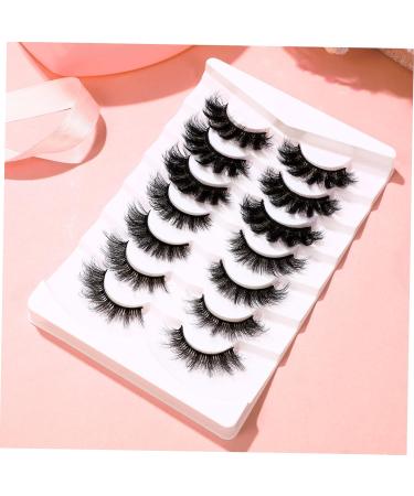 minkissy 7 Pairs Eyelashes Fake Eyelash Manga Lashes Cluster Natural Look Wispy Fake Eye Lashes Realistic Lashes Bulk Clear Lash Band Fake Lashes False Lashes Fiber 3d Accessories Fluffy - Buy Online on GoSupps.com