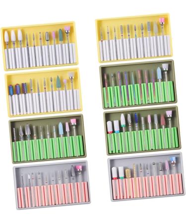 2 Sets Cuticle Drill Bits manicure drill bits tungsten carbide nail drill nail file nail grinding polisher Gel Nails Bit nail grinding head nails kits ceramic tools diamond Acrylic - Buy Online on GoSupps.com