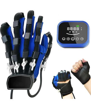 Robot Glove Hand Training Rehabilitation Hand Strengthener Finger Orthosis with Single Finger Training and Mirror Mode Left-XL
