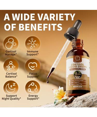 Bundled of Cortisol Drops 60ml Pineapple Flavor & Cortisol Capsules 120 Count - Buy Online on GoSupps.com