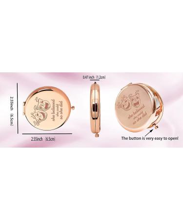 SEIRAA Theatre Drama Teacher Compact Mirror - Actress Gift Pocket Mirror - She Believed She Could - Buy Online on GoSupps.com