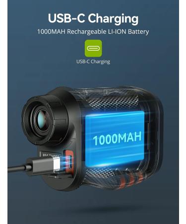 REXMEO Golf Rangefinder with Slope, USB C Rechargeable Laser Range Finder - 1000Y Range, 6X Magnification, Flag Lock, Pulse Vibration - Ideal for Golfing, Target Shooting, and Hunting (Red) - Buy Online on GoSupps.com