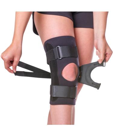 BraceAbility J Patella Knee Brace - Lateral Patellar Stabilizer with Medial and J-Lat Support Straps for Dislocation  Subluxation  Patellofemoral Pain  Left or Right Kneecap Tracking (Large) - Buy Online on GoSupps.com