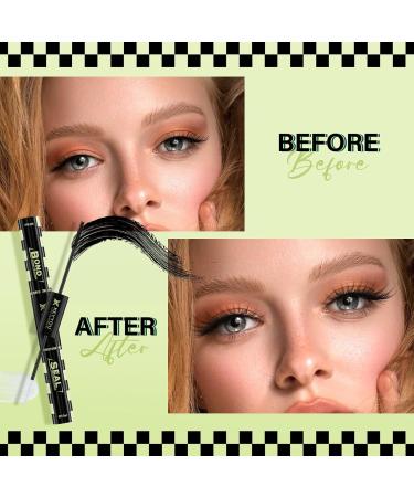 Lash Bond and Seal - KEYYOU Waterproof Lash Glue for Longevity | 10ML Bond & Seal Cluster Mascara | Black - 5ml + 5ml - Buy Online on GoSupps.com