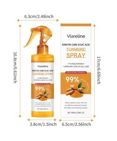 Peel Shot Keratin Care Kojic Acid Turmeric Spray 100ml - Exfoliating Body Spray with Retinol Niacinamide for Face & Body for All Skin Types - Buy Online on GoSupps.com