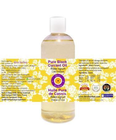 DEve Herbes Pure Black Currant Oil (Ribes Nigrum) - Natural Cold Pressed 200ml for Therapeutic Use | 1 Pack - Buy Online on GoSupps.com