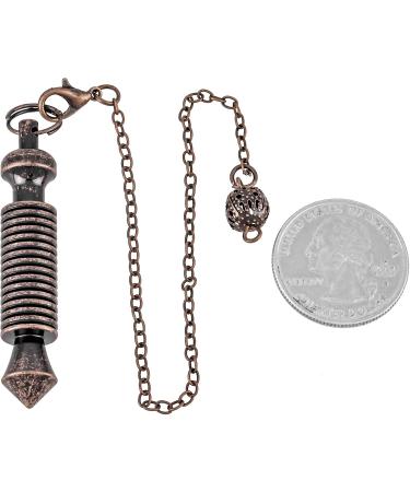 MookaiTEDECOR Spiritual Pendulum - Metal & Copper Fortune Telling Tool | Radiesthesia & Scrying | 16 Rings #20-Bronzed - Buy Online on GoSupps.com