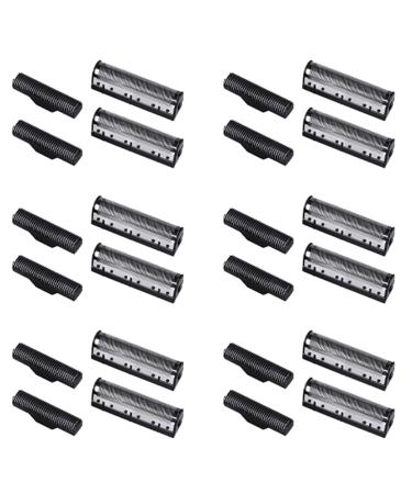 Prakti 6Set Clipper Blade for Km-1102 Clipper Electric Shaver Parts Mesh Silver