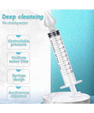 Nasal Shower Yutou 10ml Syringe - Safe Nose Cleaner for Newborns & Children | 4-Piece Set with Reusable Silicone Tip - International Shipping - Buy Online on GoSupps.com