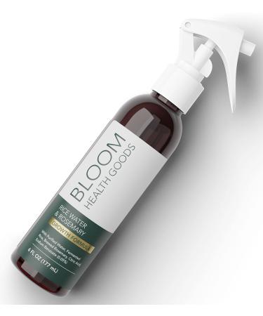 Bloom Health Goods  Rice Water & Brewed Rosemary Spray  Hair & Skin Mist  Strengthen, Moisturize & Thicken Naturally  for Dry, Oily, Flaky, Thinning, Damaged Hair Types  Detoxifying Soothing Serum