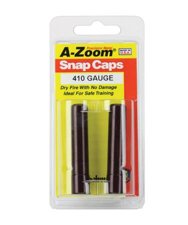A-Zoom Shotgun Metal Snap Caps 410 Gauge, Per 2, Red