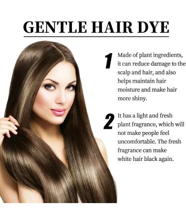 Black Brown Fruit Hair Wax Halloween Hair Coloring Cream Easy to Use Hair Root Dying Instant Coloring Hair Cream with Comb Fruit Essence Coloring Comb Natural Plant Fruit Hair Dye Cream - Buy Online on GoSupps.com
