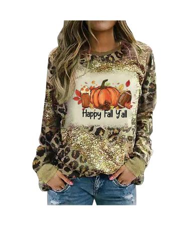 Yihaojia Cute Christmas Sweaters for Women Long Sleeve Knit Pullover Sweater Funny Dog Graphic Christmas Sweater Top Brown#154 X-Large