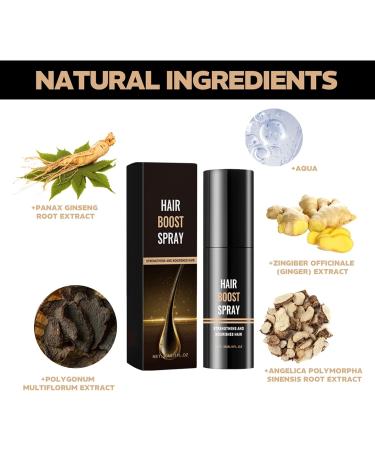 Hair Growth Spray Ginger Hair Growth Serum with Ginseng Hair Regrowth Essence for Men & Women Repairs Hair Follicles Moisturize Scalp and Promote Hair Growth Strengthen Hair Root - Buy Online on GoSupps.com