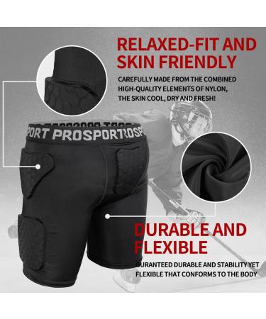 Youth Kids Padded Compression Shorts with 5 Hip Protectors - Football Girdle Fw Short Medium - Buy Online on GoSupps.com