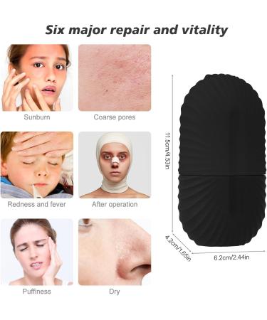 Ice Roller Ice Roller Facial Facial Ice Roller Facial Treatment Ice Compress Shrinks Pores Anti-Wrinkle Reduces Swelling Improves Skin Elasticity - Black - Buy Online on GoSupps.com
