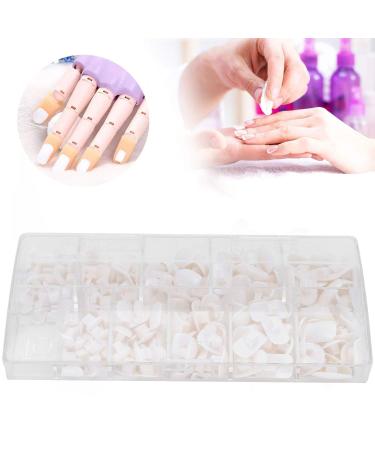 200 Pieces White Nail Tips for Practice & Training | DIY False Fake Nail Manicure Tools for Beginners - Buy Online on GoSupps.com