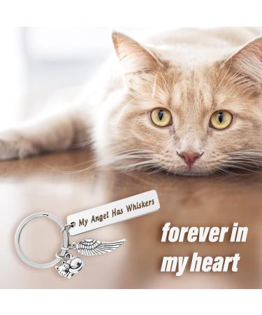 Cobee Cat Memorial Gift Keychain Loss of Pet Key Chain Pet Loss Sympathy Gifts for Cat Pet Lover Women Men - Buy Online on GoSupps.com