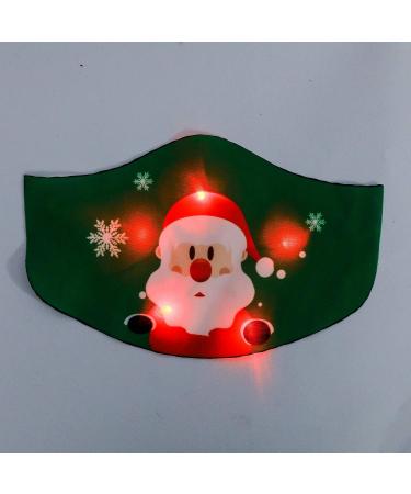 Riou Christmas Face Mask LED - Washable Adult Motif Fabric Bandana for Fun Protection & Versatility - Buy Online on GoSupps.com