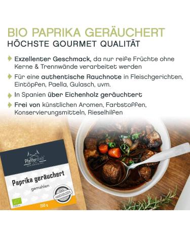 Premium Organic Smoked Paprika Powder - Hand-Picked 250g | Pfefferdieb - International Shipping Available - Buy Online on GoSupps.com