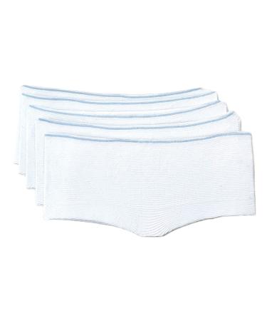 Rock Me Momma Disposible Postpartum Knickers for Post Birth Recovery Lightweight and Breathable Post Birth Underwear Gentle on C-Section Scars and Vaginal Swelling - Disposable Knickers White